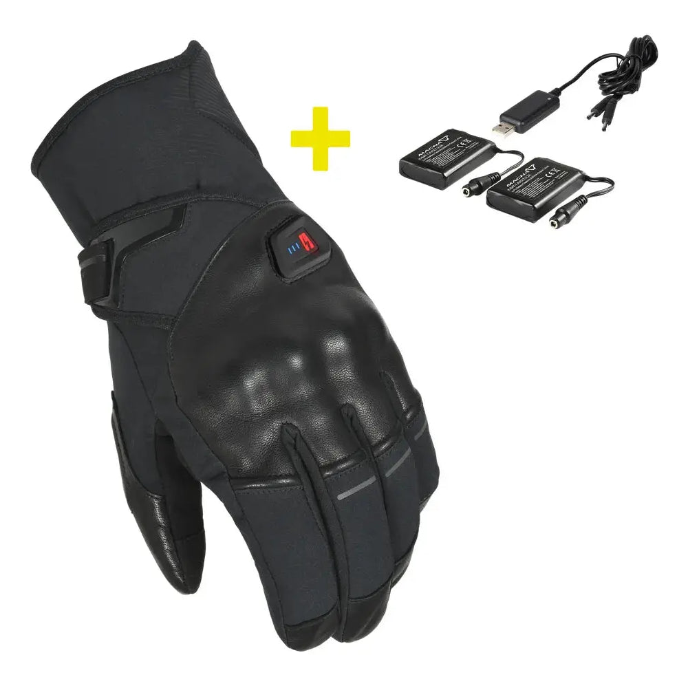 Macna Era RTX Ladies Heated Gloves With Kit Black  - FREE UK Shipping, FREE 365 Day Returns | Moto Central
