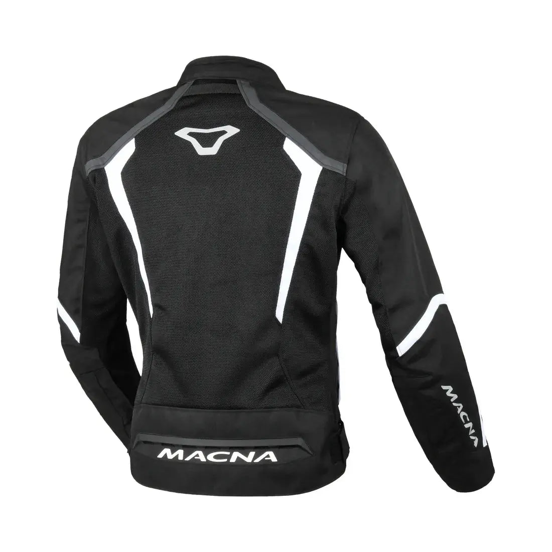 Macna Grisca Textile Jacket Black / White  - FREE UK Shipping, FREE 365 Day Returns | Moto Central