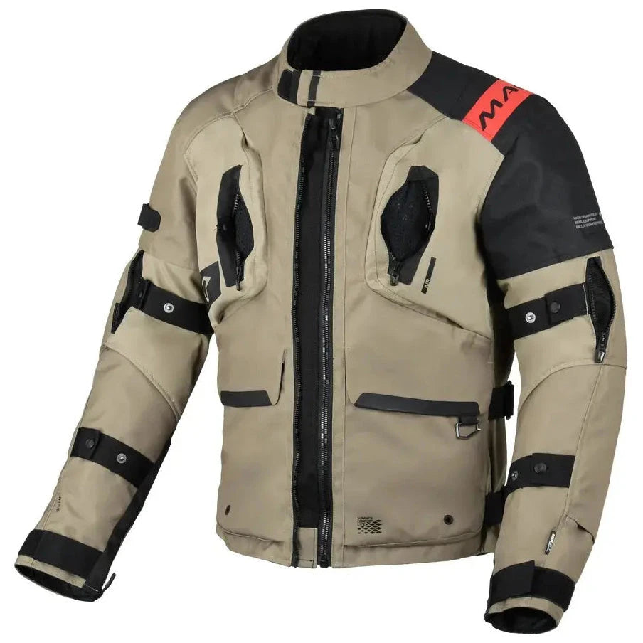 Macna Higera Textile Jacket Taupe / Black  - FREE UK Shipping, FREE 365 Day Returns | Moto Central