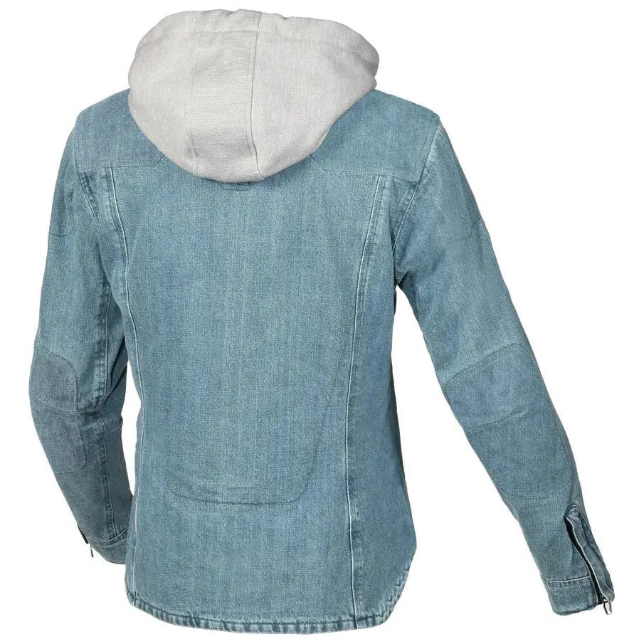 Macna Inland Ladies Textile Jacket Light Blue / Grey  - FREE UK Shipping, FREE 365 Day Returns | Moto Central