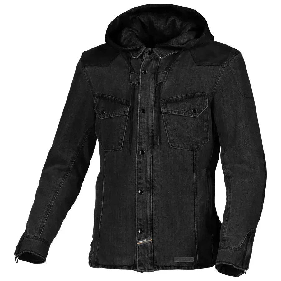 Macna Inland Hoodie Textile Jacket Black  - FREE UK Shipping, FREE 365 Day Returns | Moto Central