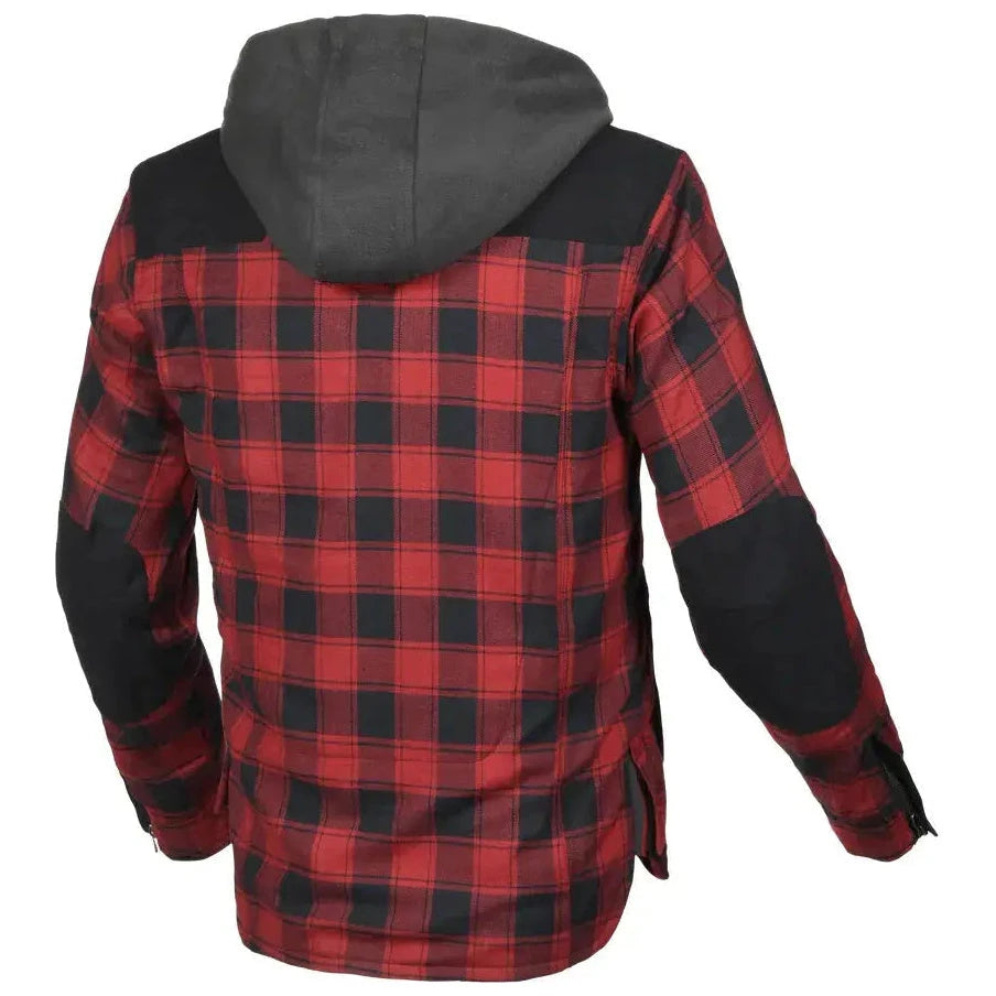 Macna Inland Hoodie Textile Jacket Red / Black  - FREE UK Shipping, FREE 365 Day Returns | Moto Central