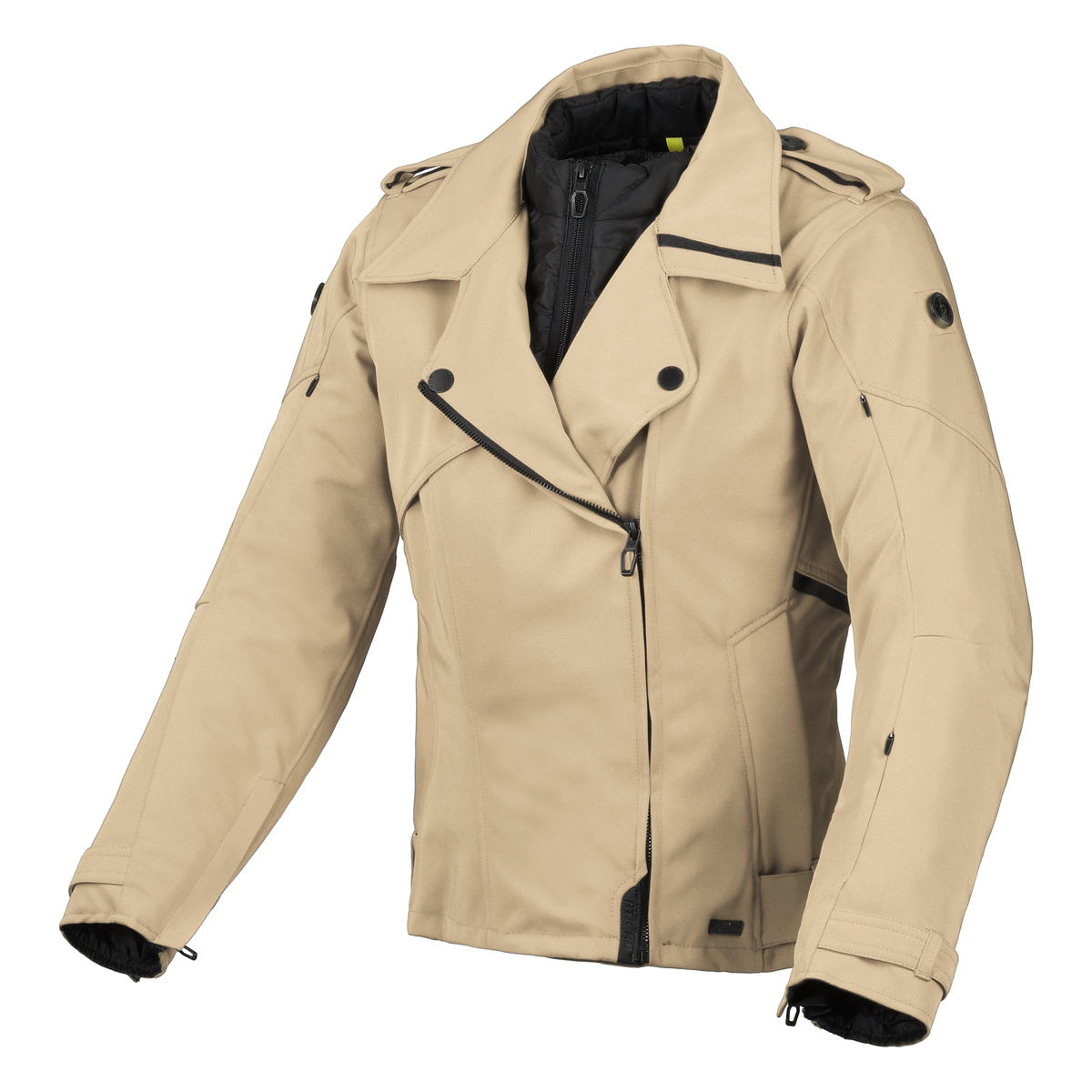 Macna Lirona Ladies Textile Jacket Beige FREE UK Delivery, FREE 365 Day Returns | Moto Central