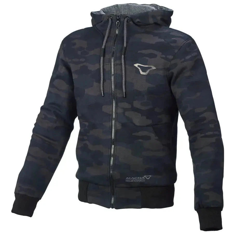 Macna Nuclone Hoodie Black / Grey Camo  - FREE UK Shipping, FREE 365 Day Returns | Moto Central