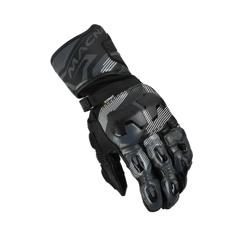 Macna Powertrack 2.0 Leather Gloves Black FREE UK Delivery, FREE 365 Day Returns | Moto Central