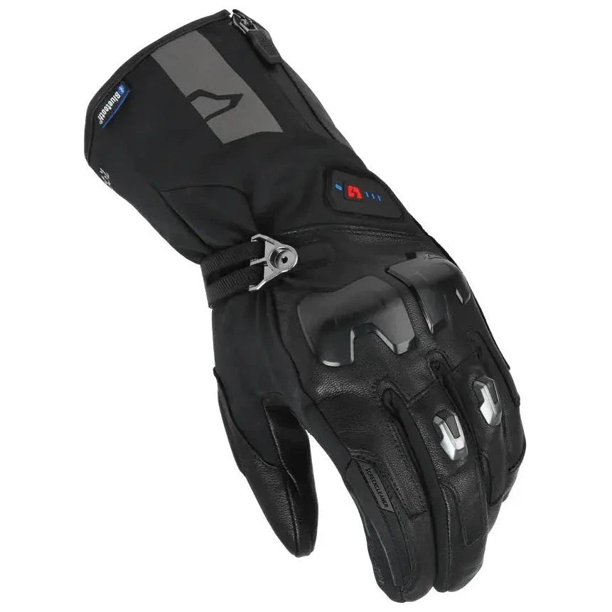 Macna Progress 2.0 RTX DL Heated Gloves With 12V 3A Kit Black – knuckle view