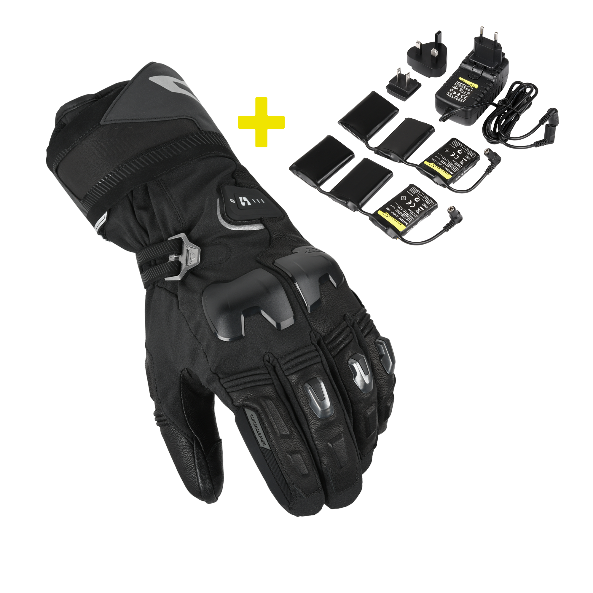 Macna Progress 3.0 RTX DL Heated Gloves + Kit Black FREE UK Delivery, FREE 365 Day Returns | Moto Central