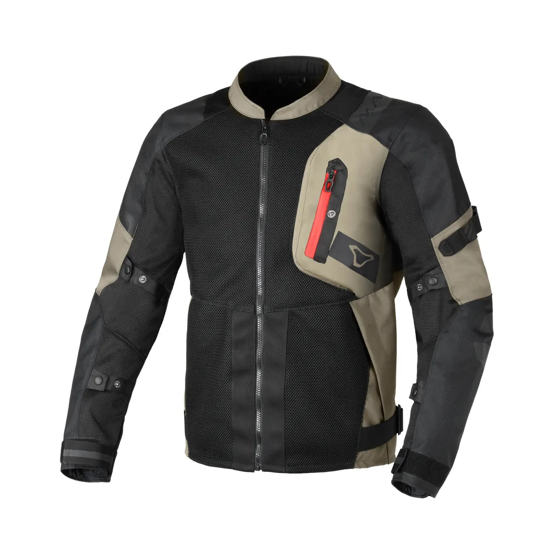 Macna Raddic Textile Jacket Taupe / Black - FREE UK Shipping, FREE 365 Day Returns | Moto Central