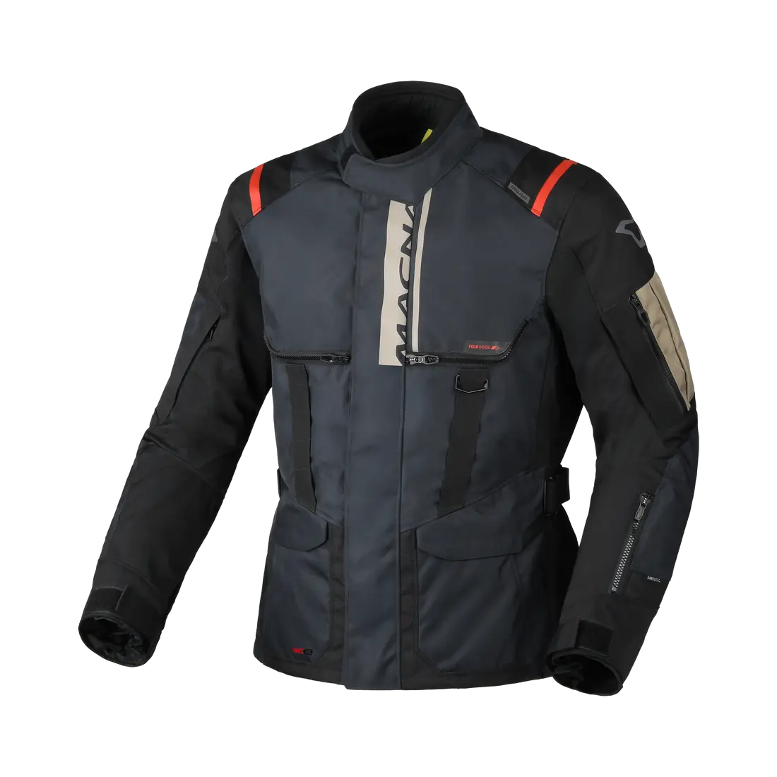 Macna Rancher 2.0 Textile Jacket Blue / Red FREE UK Delivery, FREE 365 Day Returns | Moto Central
