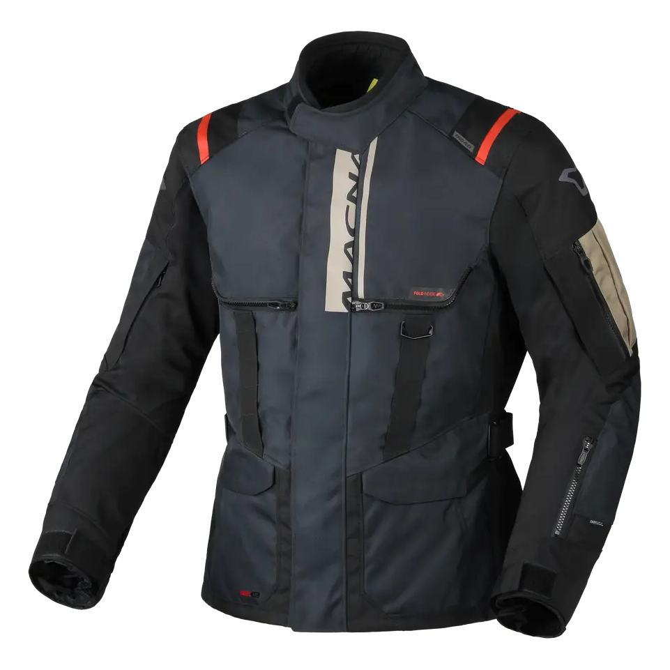 Macna Rancher 2.0 Textile Jacket Blue / Red, front view