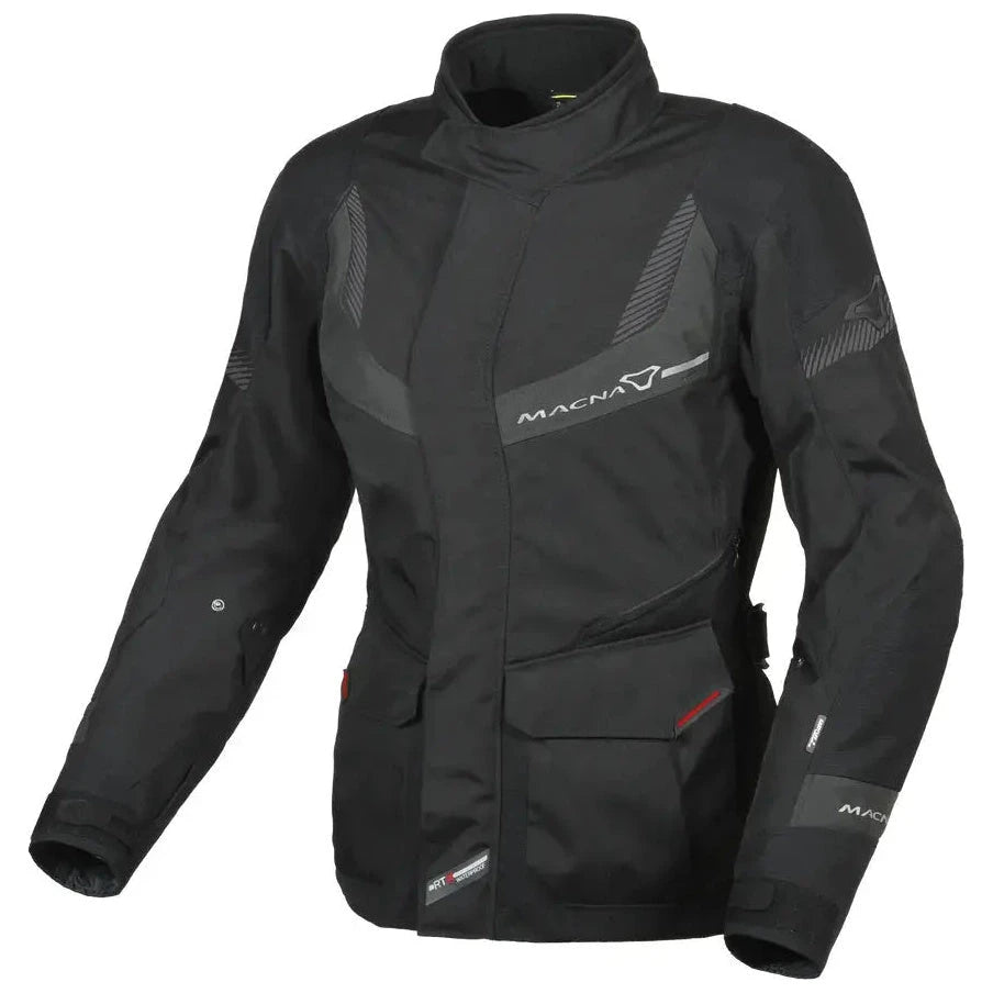 Macna Rancher Ladies Textile Jacket Black / Grey – front view