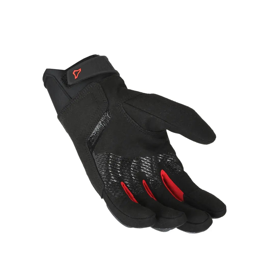 Macna Recon 2.0 Short Textile Gloves Black / Red  - FREE UK Shipping, FREE 365 Day Returns | Moto Central