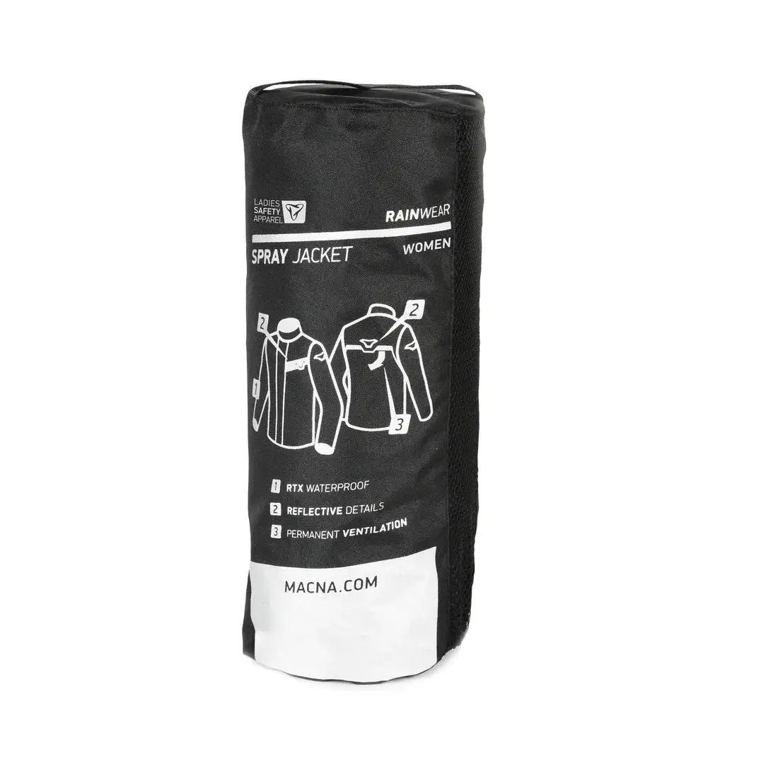 Macna Spray Ladies Rain Over Jacket Black  - FREE UK Shipping, FREE 365 Day Returns | Moto Central