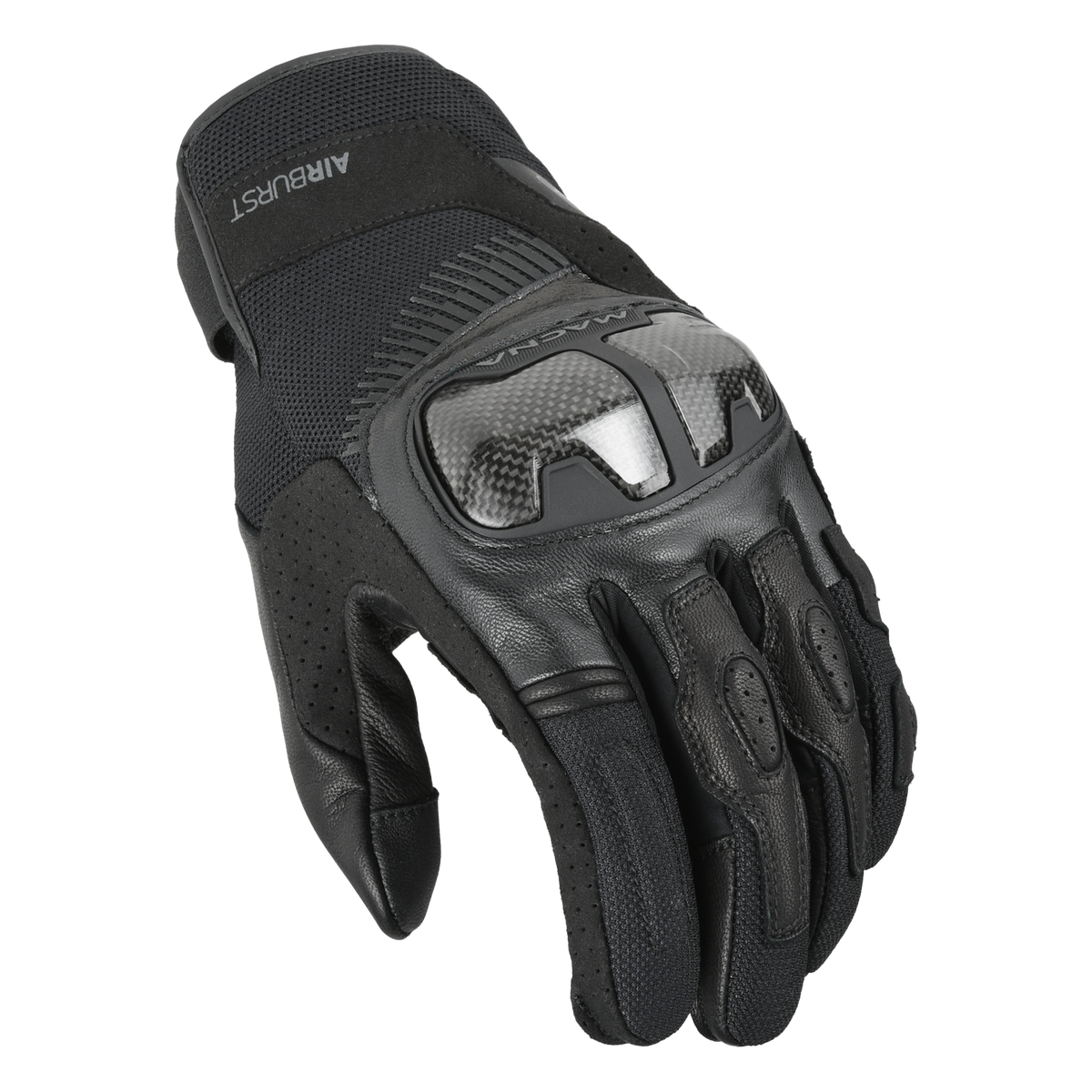 Macna Trekon Leather Gloves Black FREE UK Delivery, FREE 365 Day Returns | Moto Central