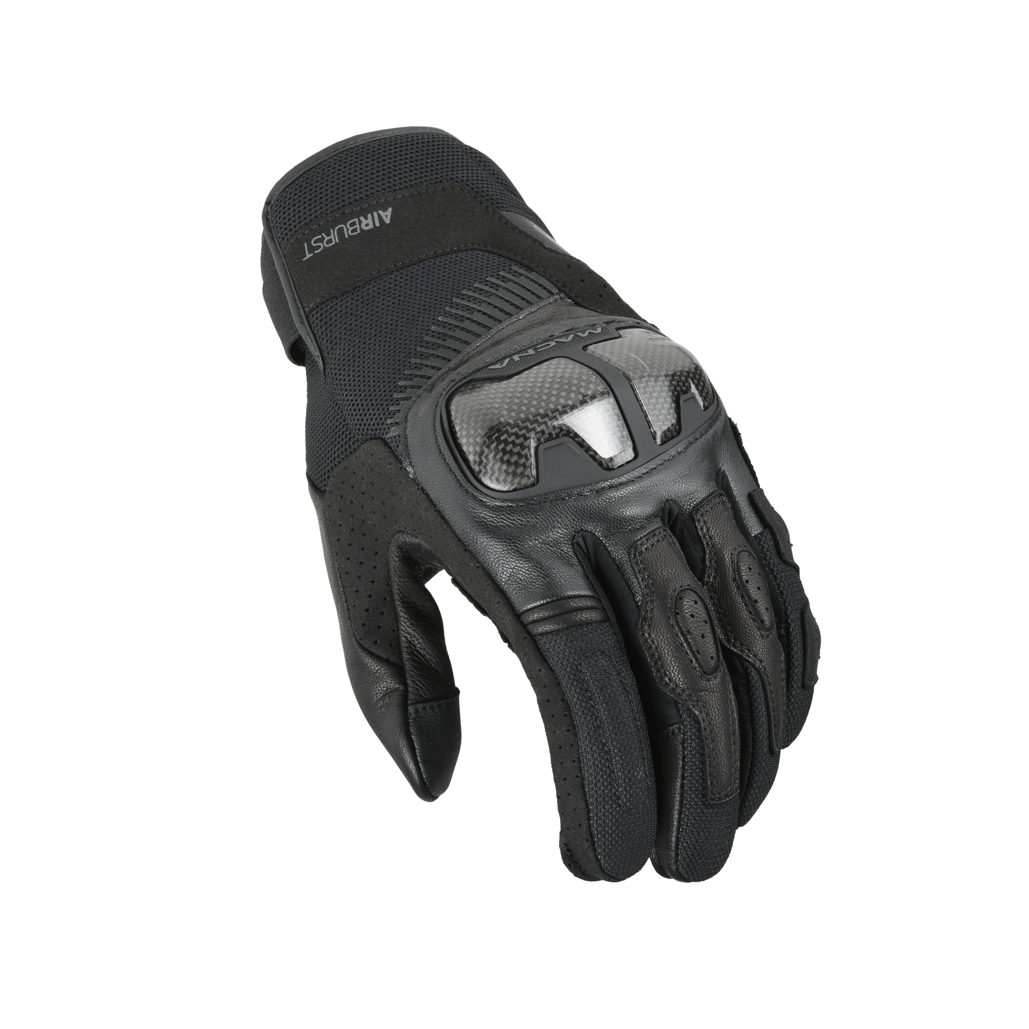 Macna Trekon Leather Gloves Black FREE UK Delivery, FREE 365 Day Returns | Moto Central
