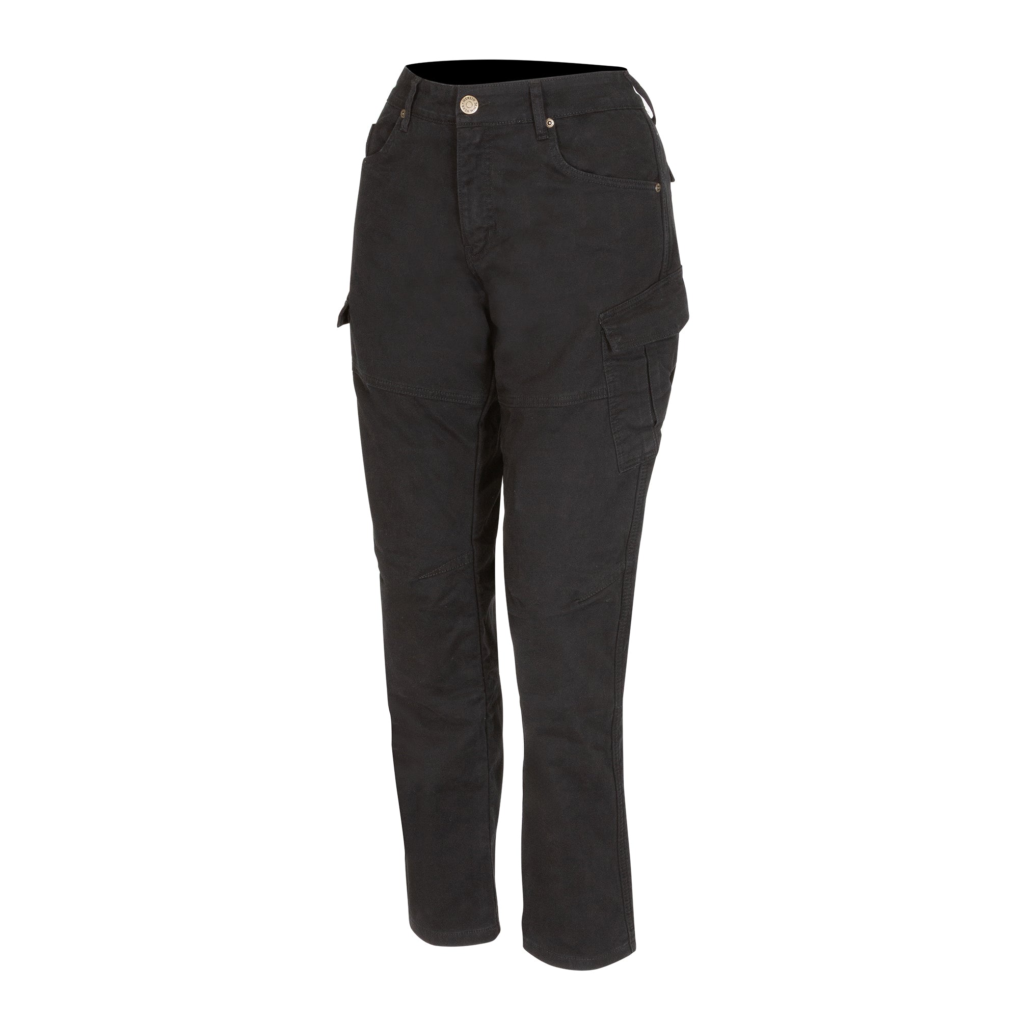 Merlin Mara D3O Ladies Cargo Jeans Black