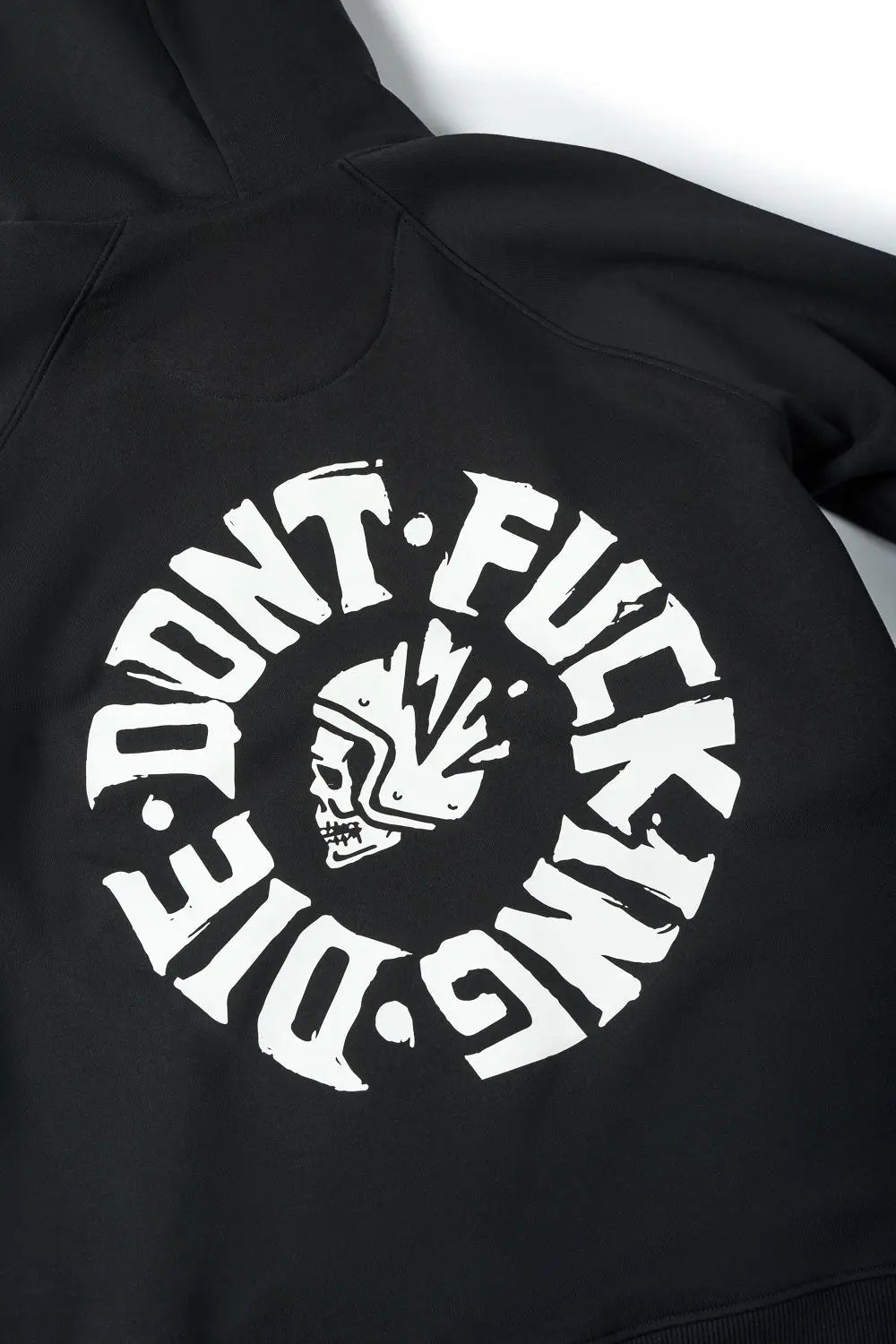 Pando Moto Max Dont Die Oversized Hoodie Black FREE UK Delivery, FREE 365 Day Returns | Moto Central