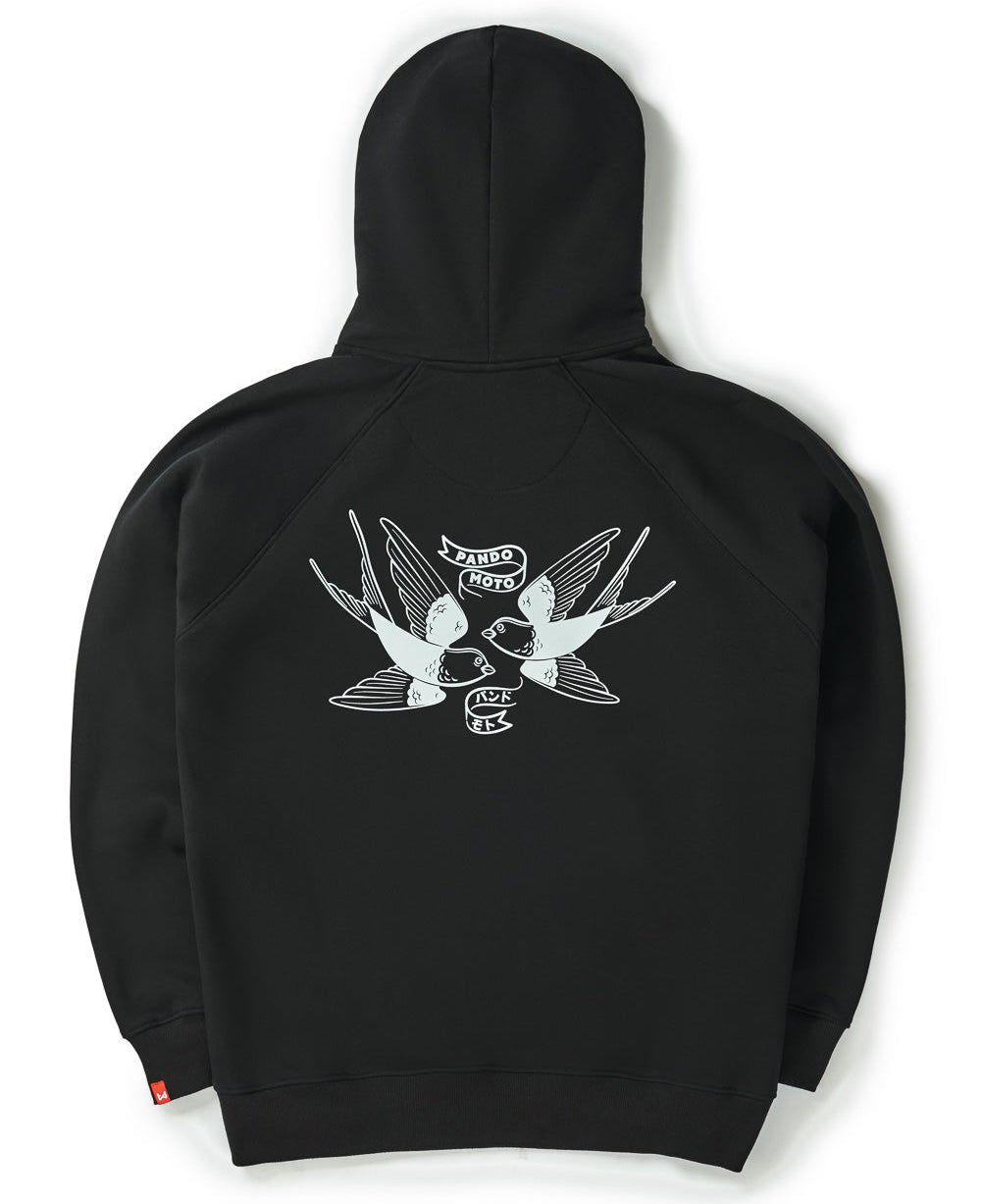 Pando Moto Max Tokyo Oversized Hoodie Black FREE UK Delivery, FREE 365 Day Returns | Moto Central