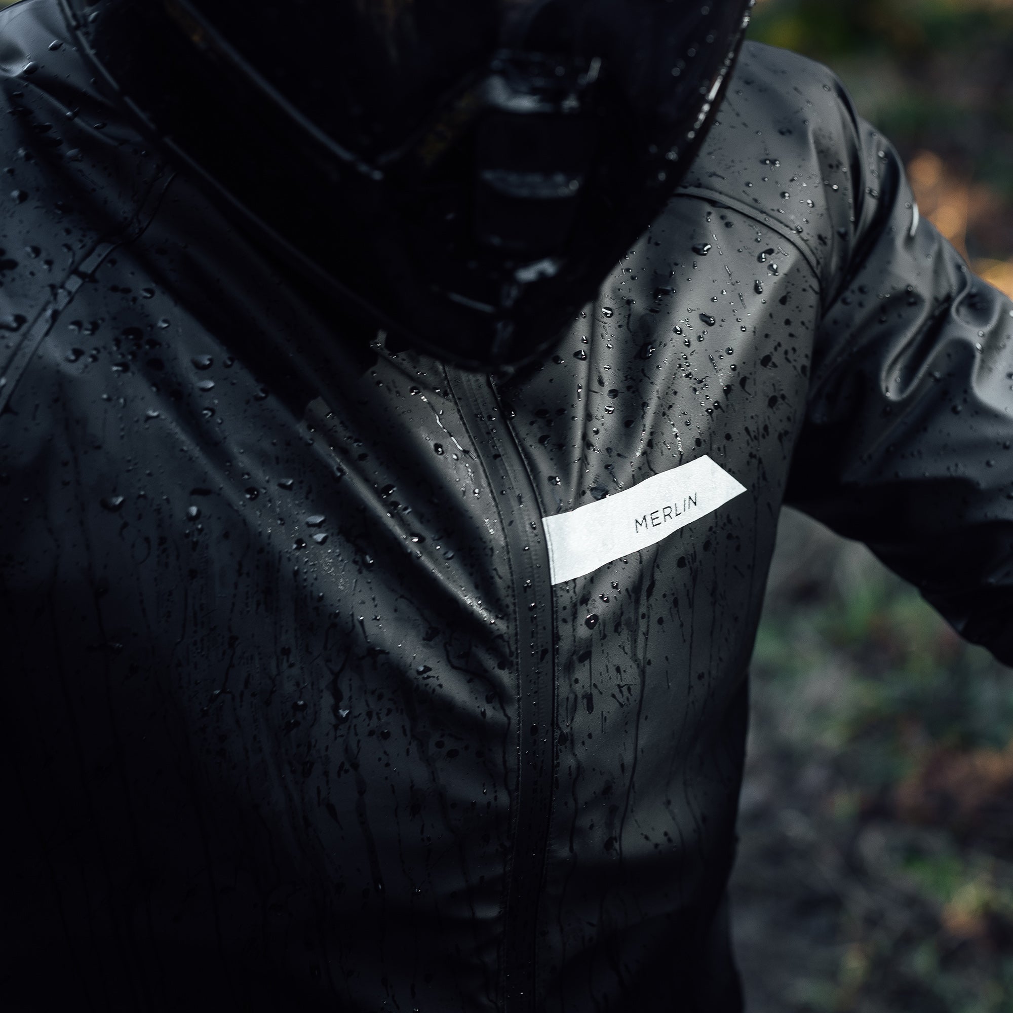 Merlin Hydroshield Waterproof Over Jacket Black FREE UK Delivery, FREE 365 Day Returns | Moto Central