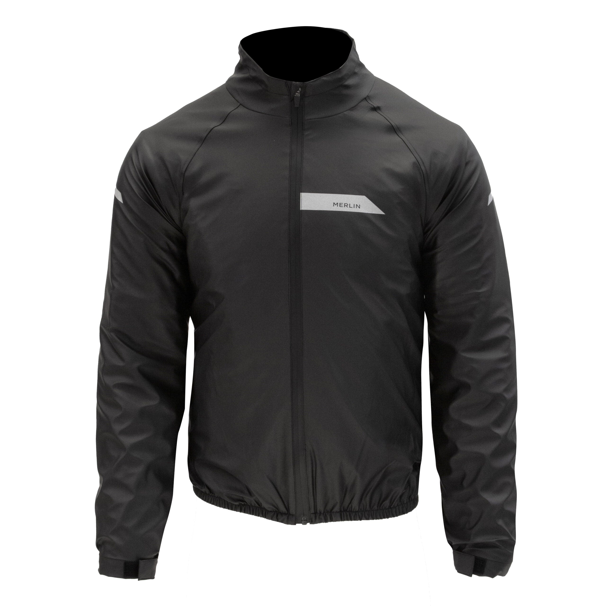 Merlin Hydroshield Waterproof Over Jacket Black FREE UK Delivery, FREE 365 Day Returns | Moto Central
