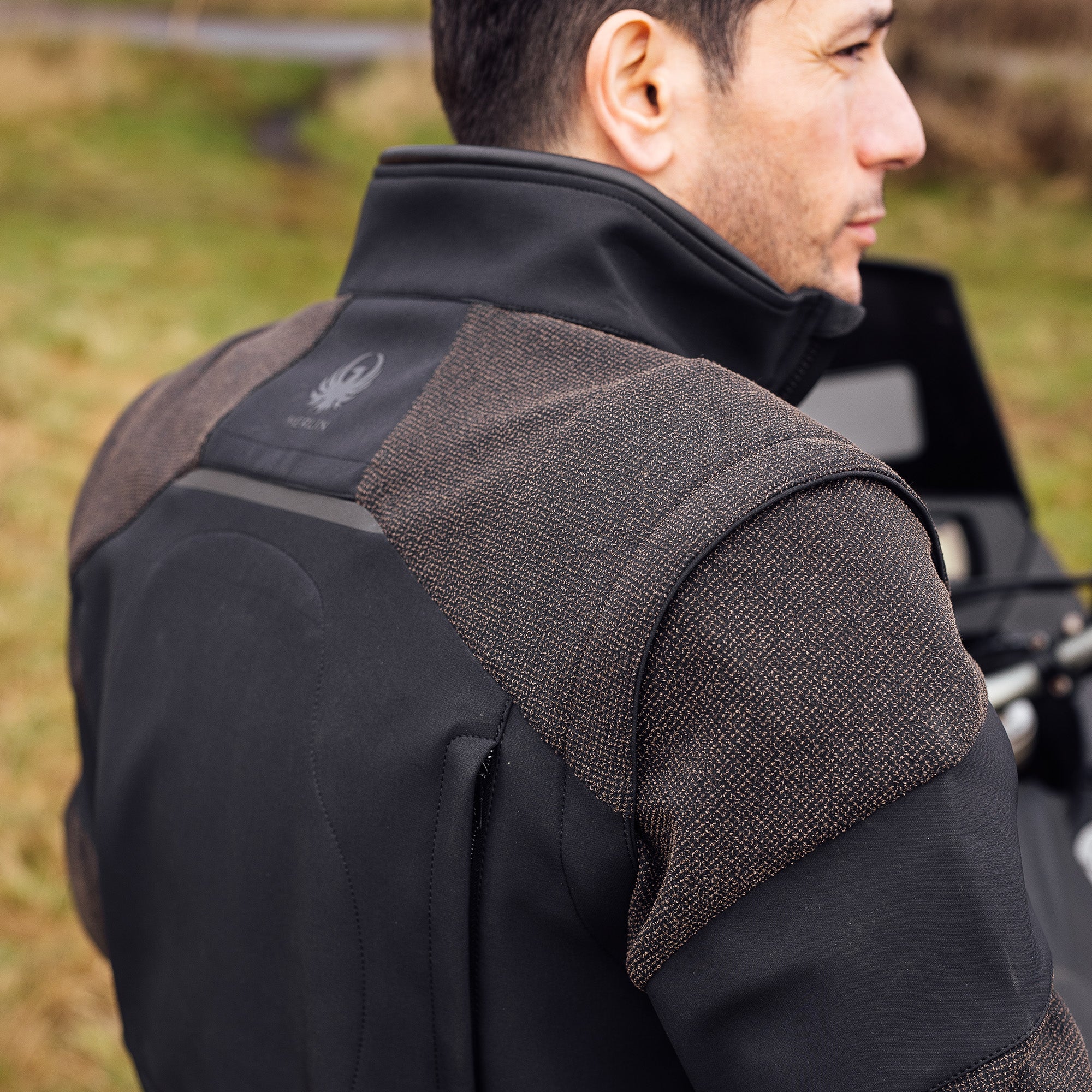 Merlin Badou D3O Kevlar Dual Sport Jacket Black FREE UK Delivery, FREE 365 Day Returns | Moto Central