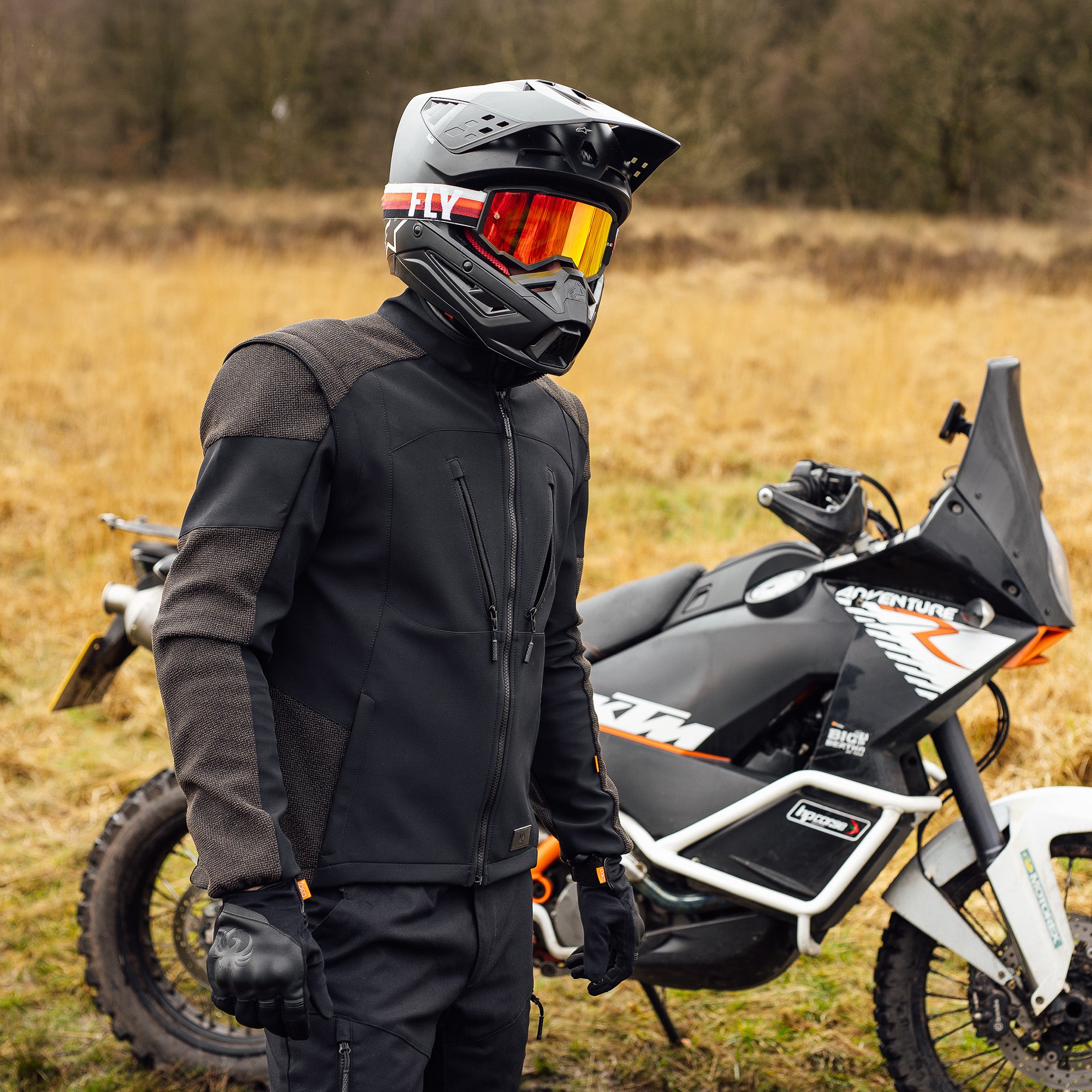 Merlin Badou D3O Kevlar Dual Sport Jacket Black FREE UK Delivery, FREE 365 Day Returns | Moto Central