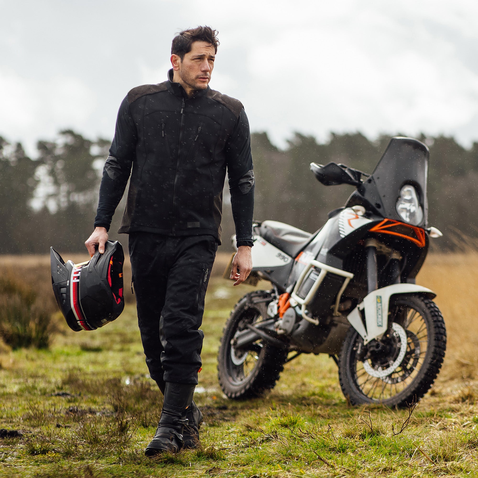 Merlin Badou D3O Kevlar Dual Sport Jacket Black FREE UK Delivery, FREE 365 Day Returns | Moto Central