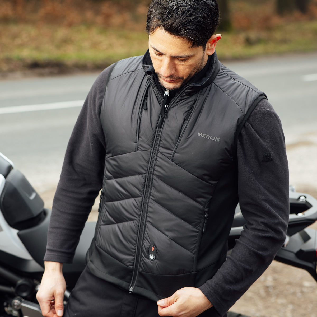 Merlin Flux Heated Body Warmer Vest Black