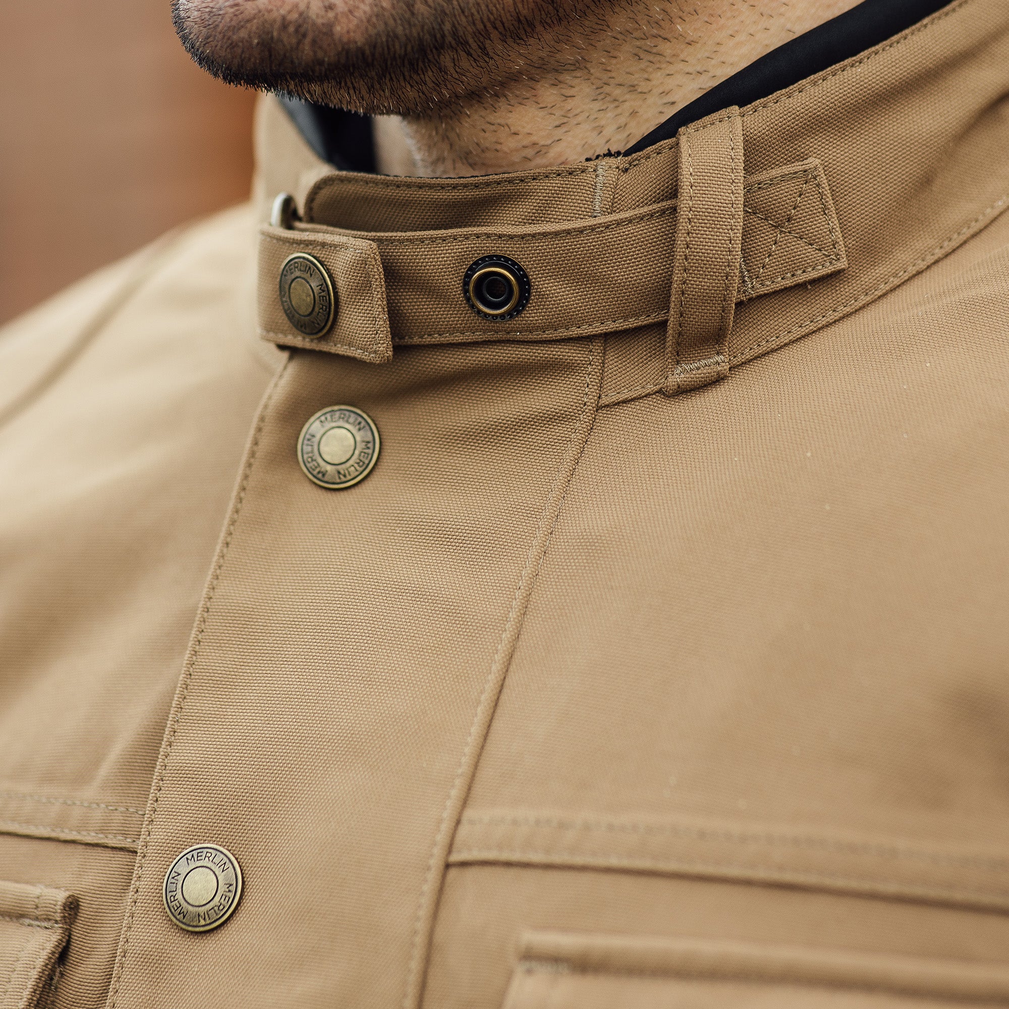 Merlin Burslem D3O Eco Laminated Textile Jacket Sand FREE UK Delivery, FREE 365 Day Returns | Moto Central