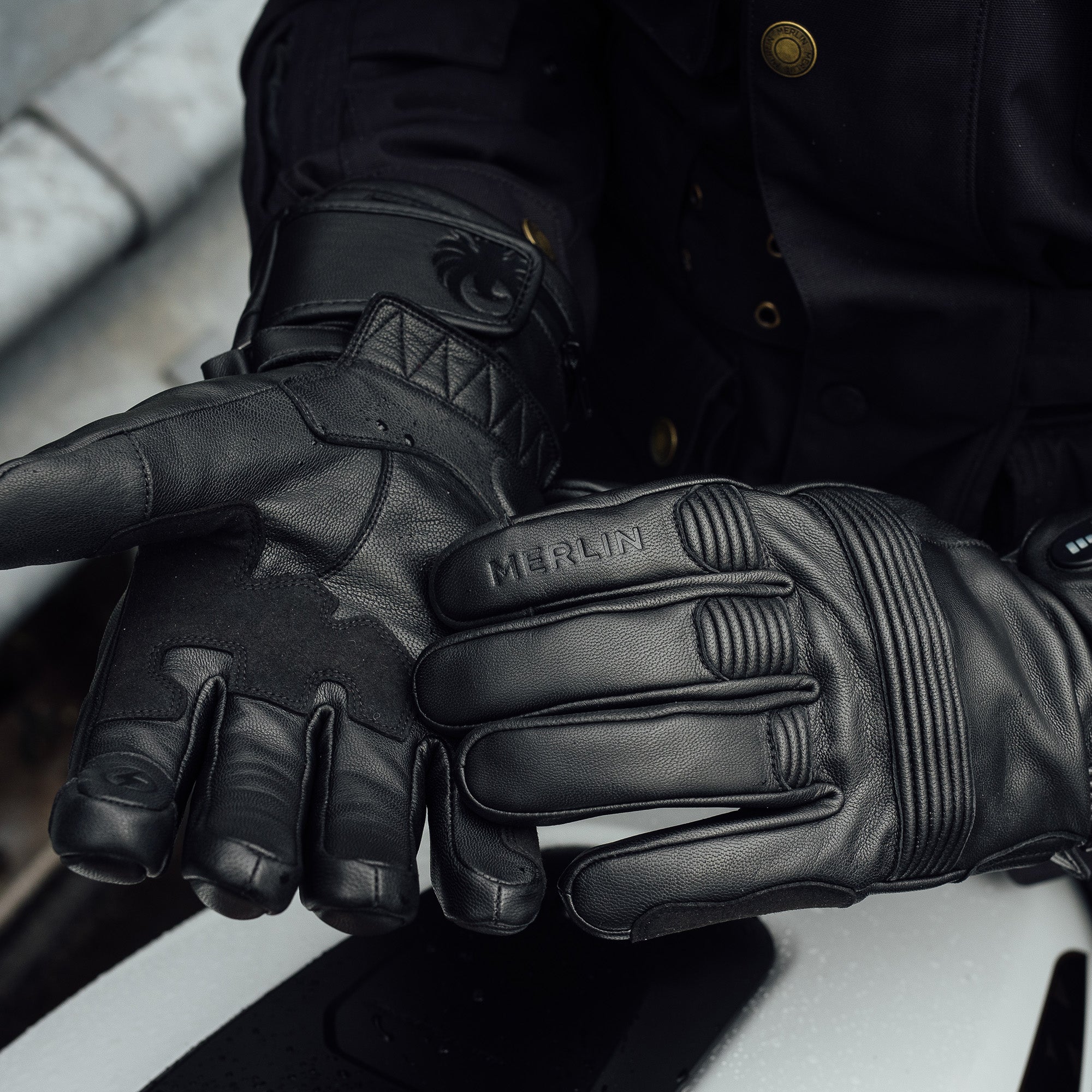 Merlin Minworth 2 D3O Heated Gloves Black FREE UK Delivery, FREE 365 Day Returns | Moto Central