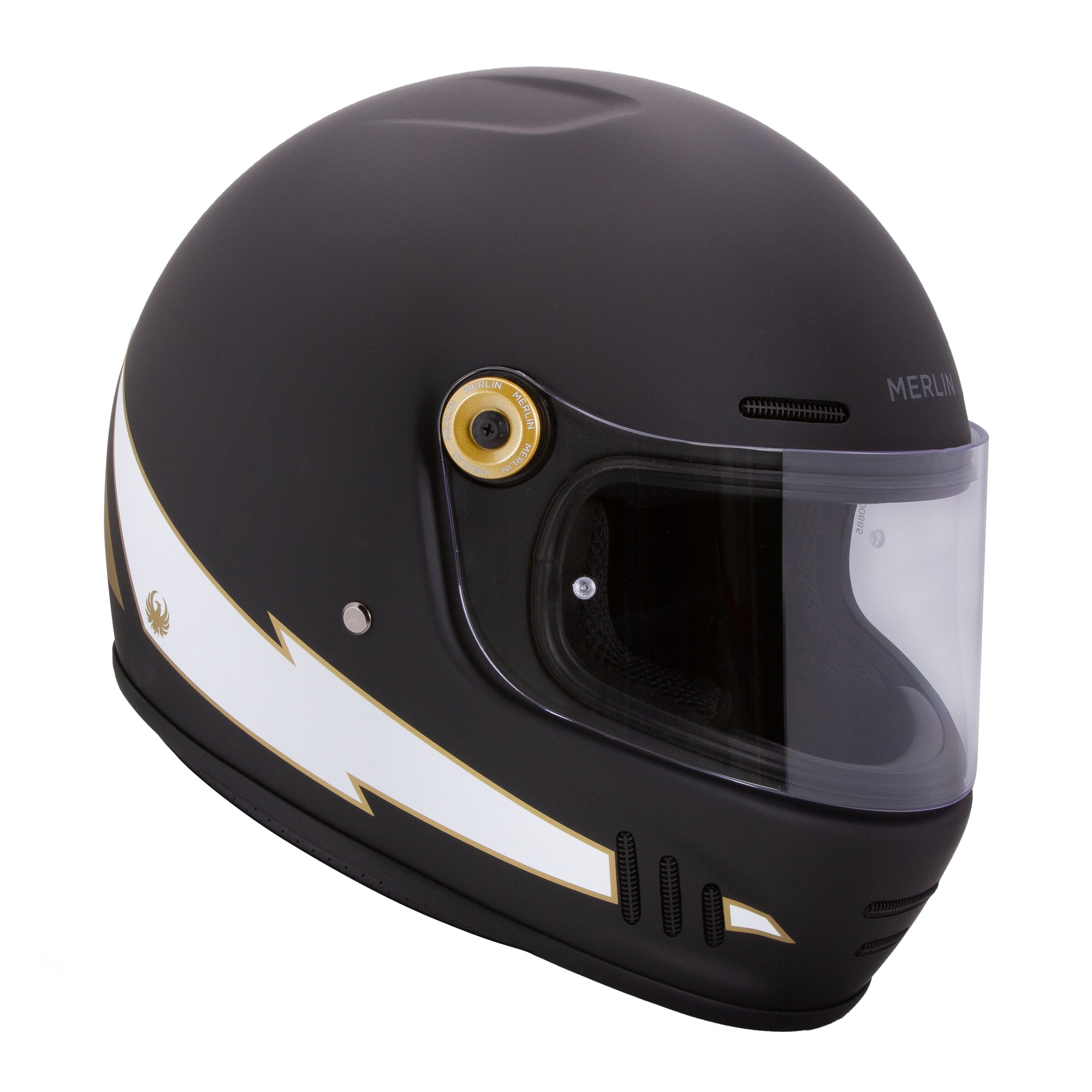 Merlin Revival Flash Matt Black FREE UK Delivery, FREE 365 Day Returns | Moto Central