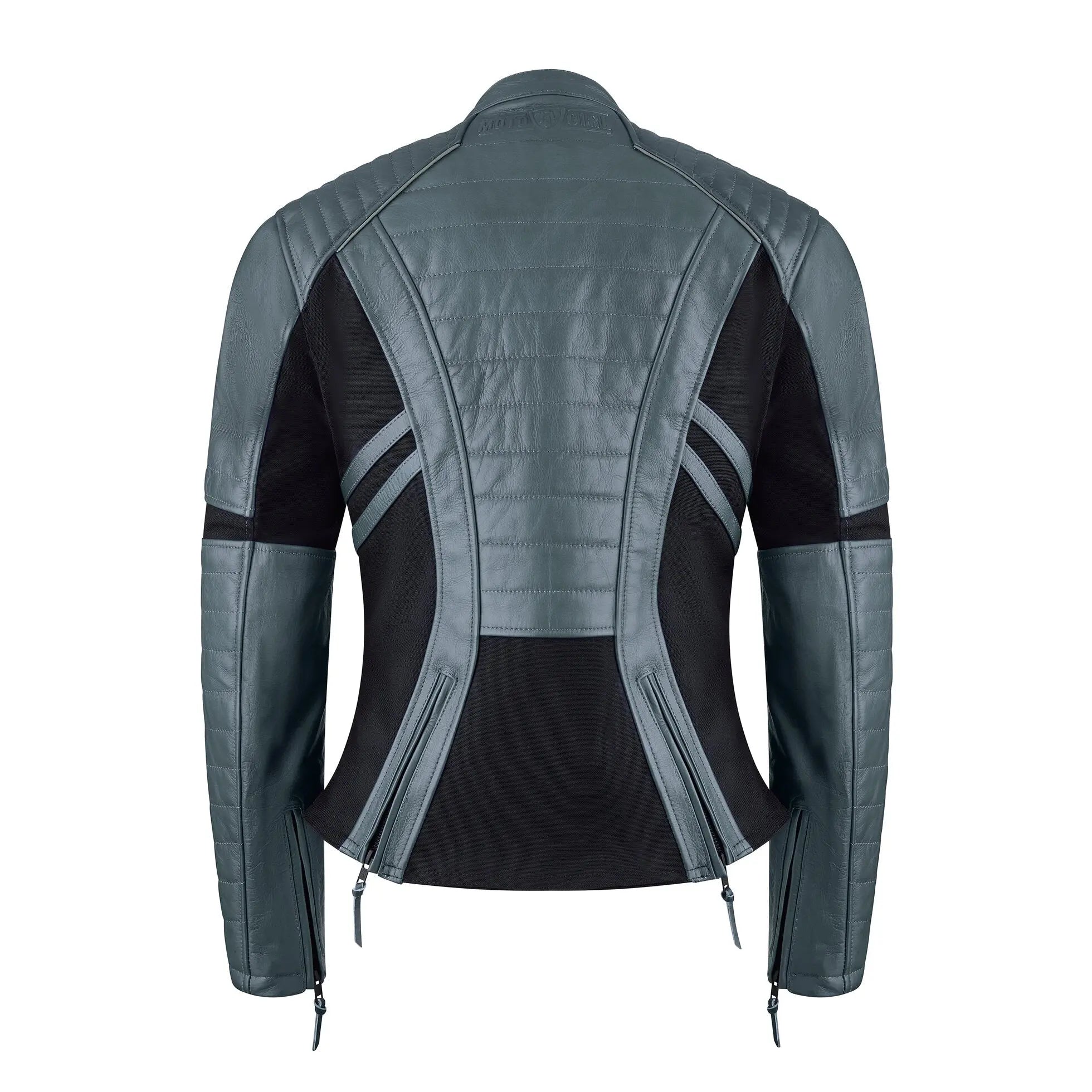 MotoGirl Amelia Ladies Leather Jacket Grey FREE UK Delivery, FREE 365 Day Returns | Moto Central