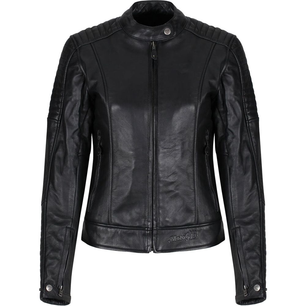 MotoGirl Valerie Ladies Leather Jacket Black