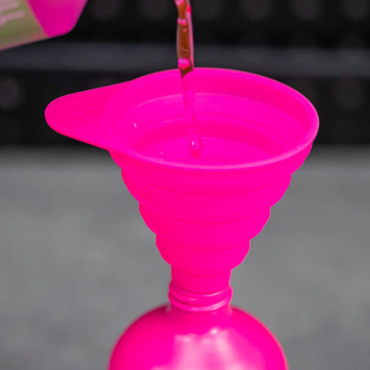 Muc-Off Collapsible Silicone Funnel Pink