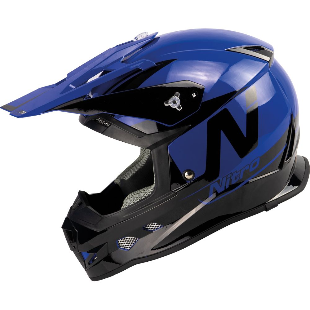 Nitro MX700 Holeshot Gloss Black / Blue