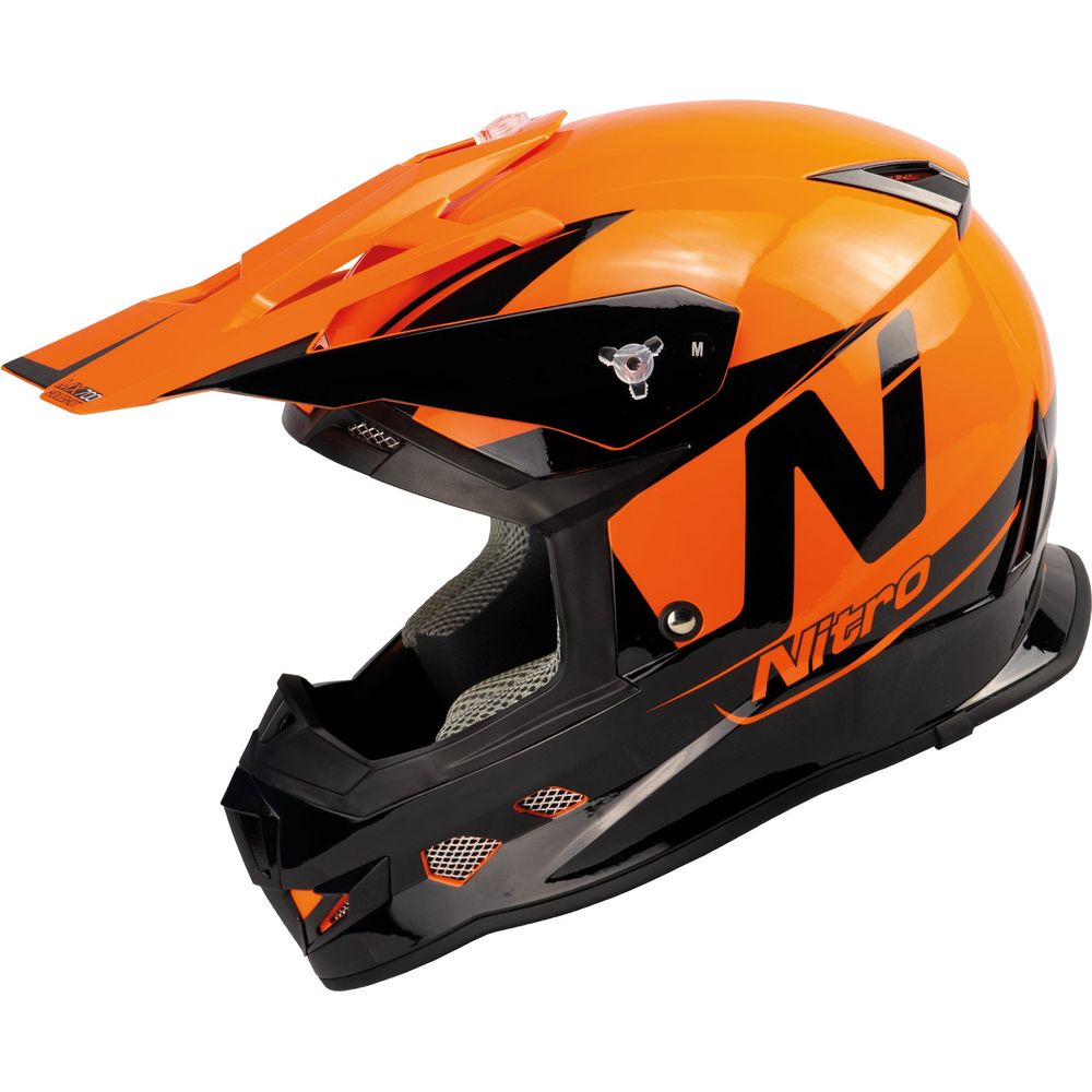 Nitro MX700 Holeshot Gloss Black / Orange