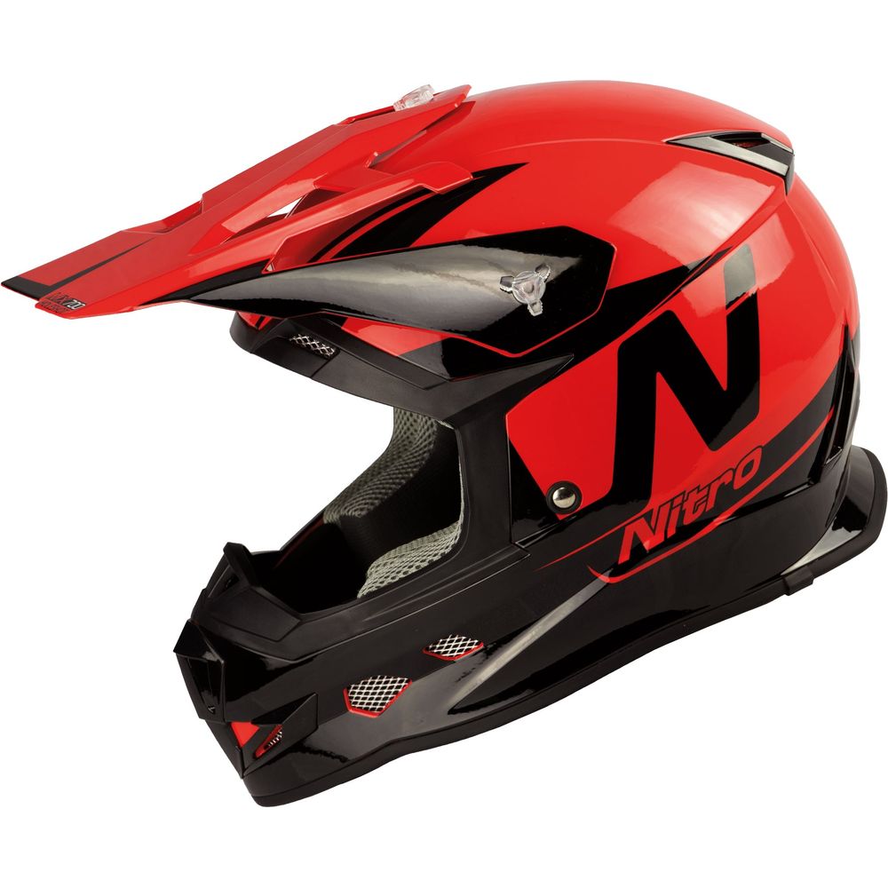Nitro MX700 Holeshot Gloss Black / Red