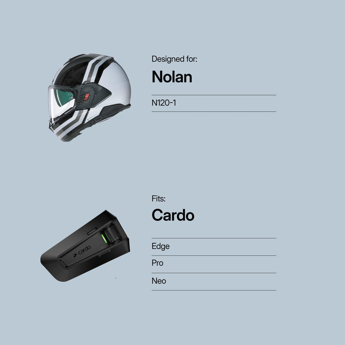 Tubs Jackson Nolan N120-1 To Cardo Edge / Pro / Neo Adapter FREE UK Delivery, FREE 365 Day Returns | Moto Central