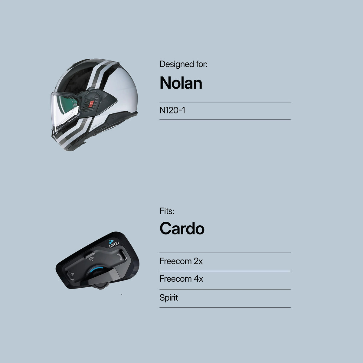 Tubs Jackson Nolan N120-1 To Cardo Freecom / Spirit Adapter FREE UK Delivery, FREE 365 Day Returns | Moto Central