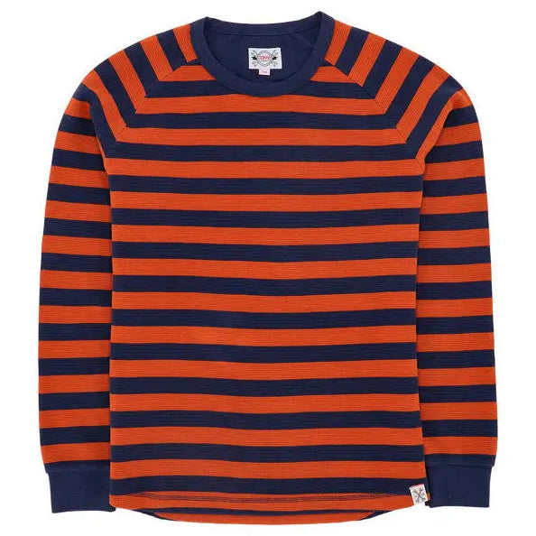 13 And A Half Magazine Waffle Jersey Orange / Navy — front view