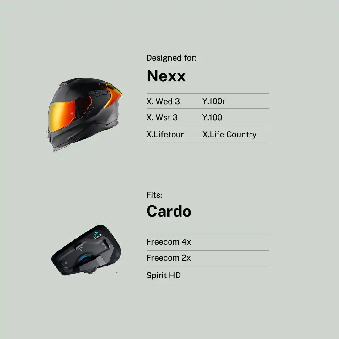 Tubs Jackson Nexx To Cardo Freecom / Spirit Adapter FREE UK Delivery, FREE 365 Day Returns | Moto Central