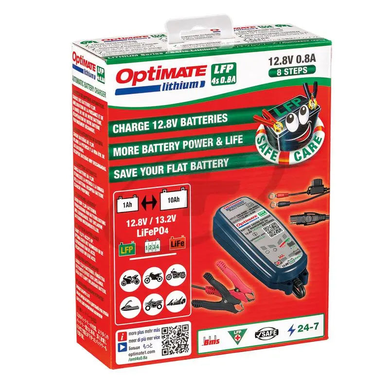 OptiMate Lithium 08 Battery Charger / Optimiser FREE UK Delivery, FREE 365 Day Returns | Moto Central