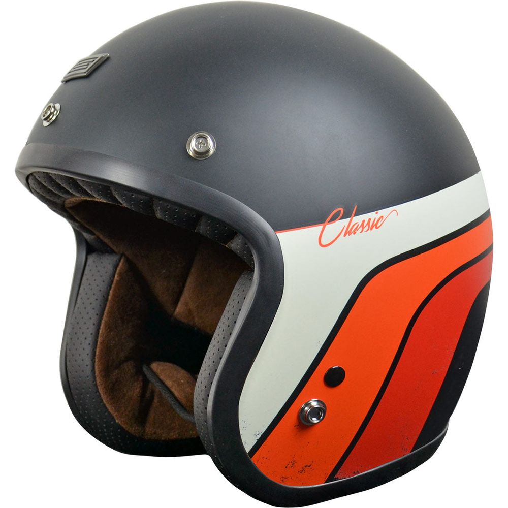 Origine Primo ECE 22.05 Classic Matt Black / Stripes