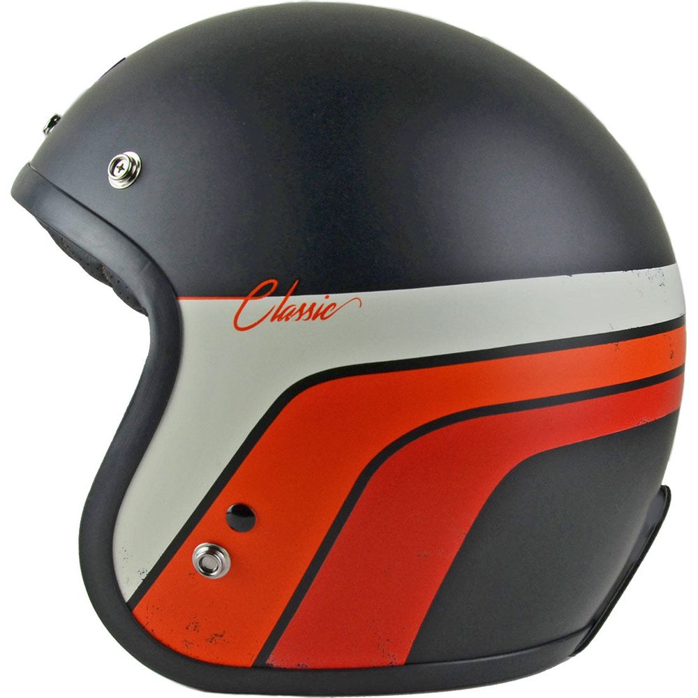 Origine Primo ECE 22.05 Classic Matt Black / Stripes