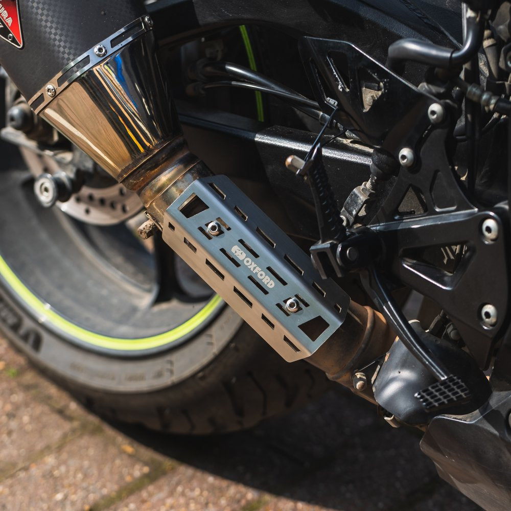 Oxford Adventure Exhaust Heat Shield Silver