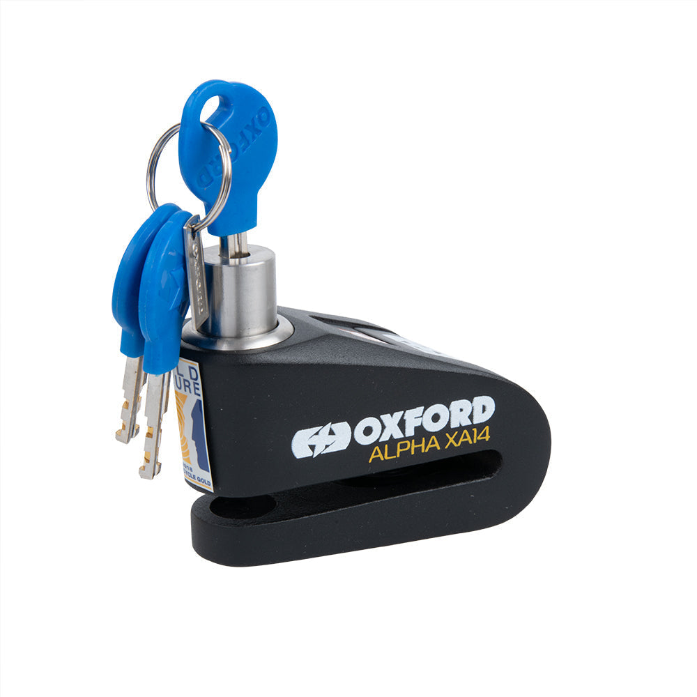 Oxford Alpha XA14 Alarm Disc Lock Black / Black