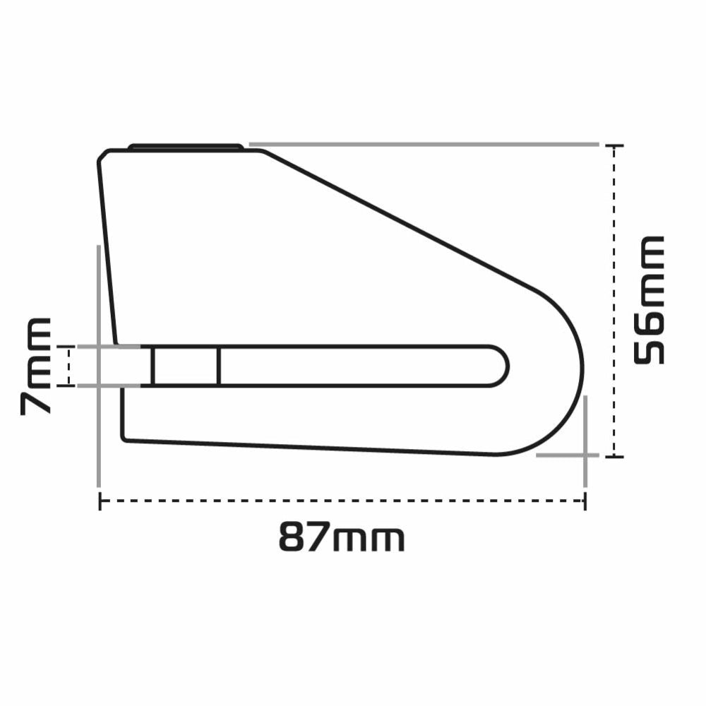 Oxford Alpha XD14 Disc Lock Black - 14 mm Pin