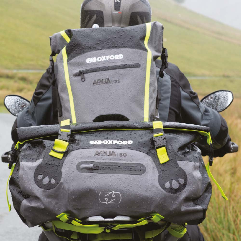 Oxford Aqua T30 Roll Bag Black / Grey / Fluo Yellow - 30 Litres