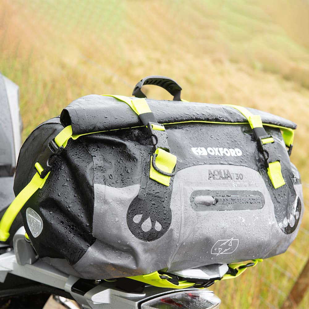 Oxford Aqua T30 Roll Bag Black / Grey / Fluo Yellow - 30 Litres
