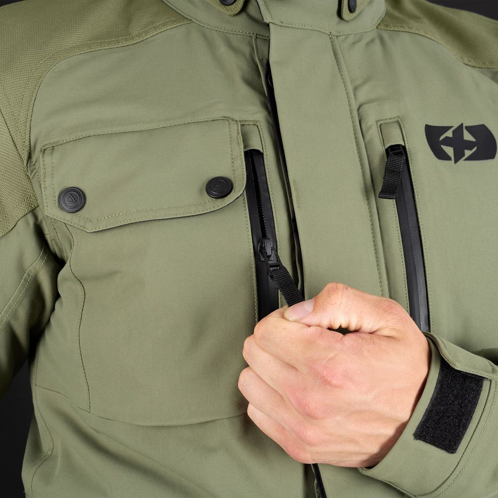 Oxford Barkston Dry2Dry Textile Jacket Khaki